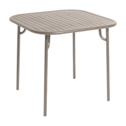 Mesa de comedor cuadrada de aluminio para exteriores dune 85cm Week end - Petite friture