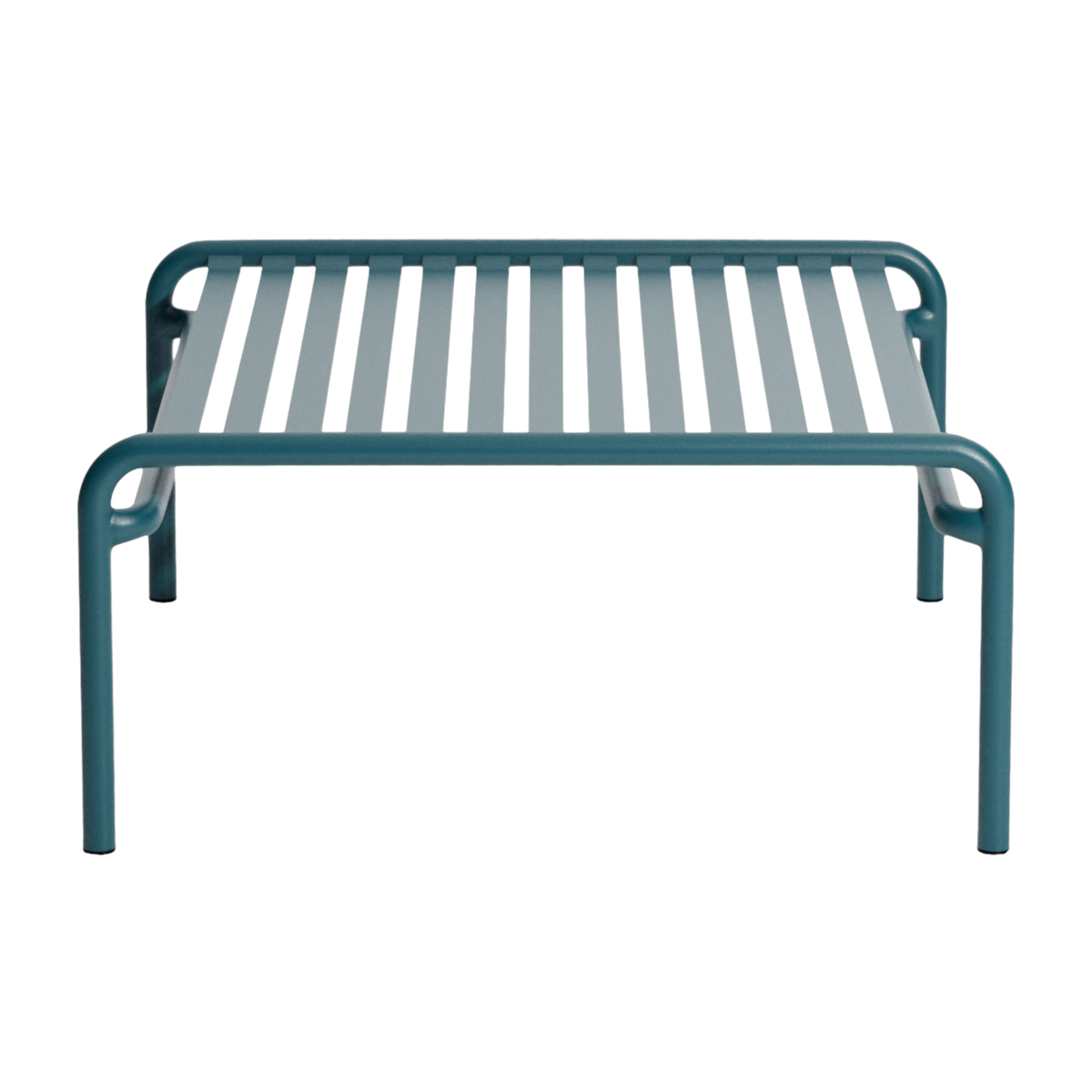 Couchtisch aus ozeanblauem Aluminium 60x69cm Week end -. Petite friture