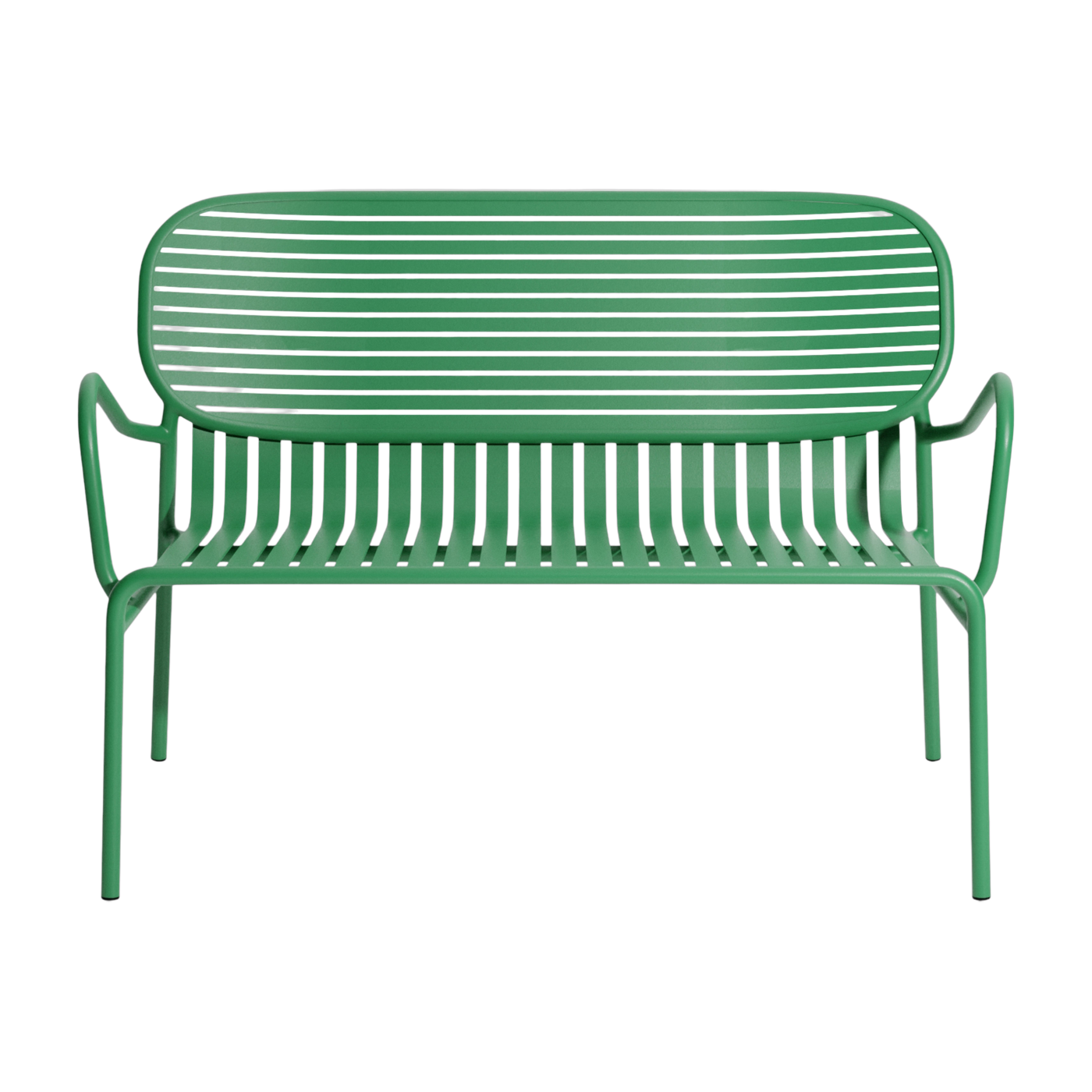 Canapé de jardin en aluminium vert menthe deux places Week end - Petite friture
