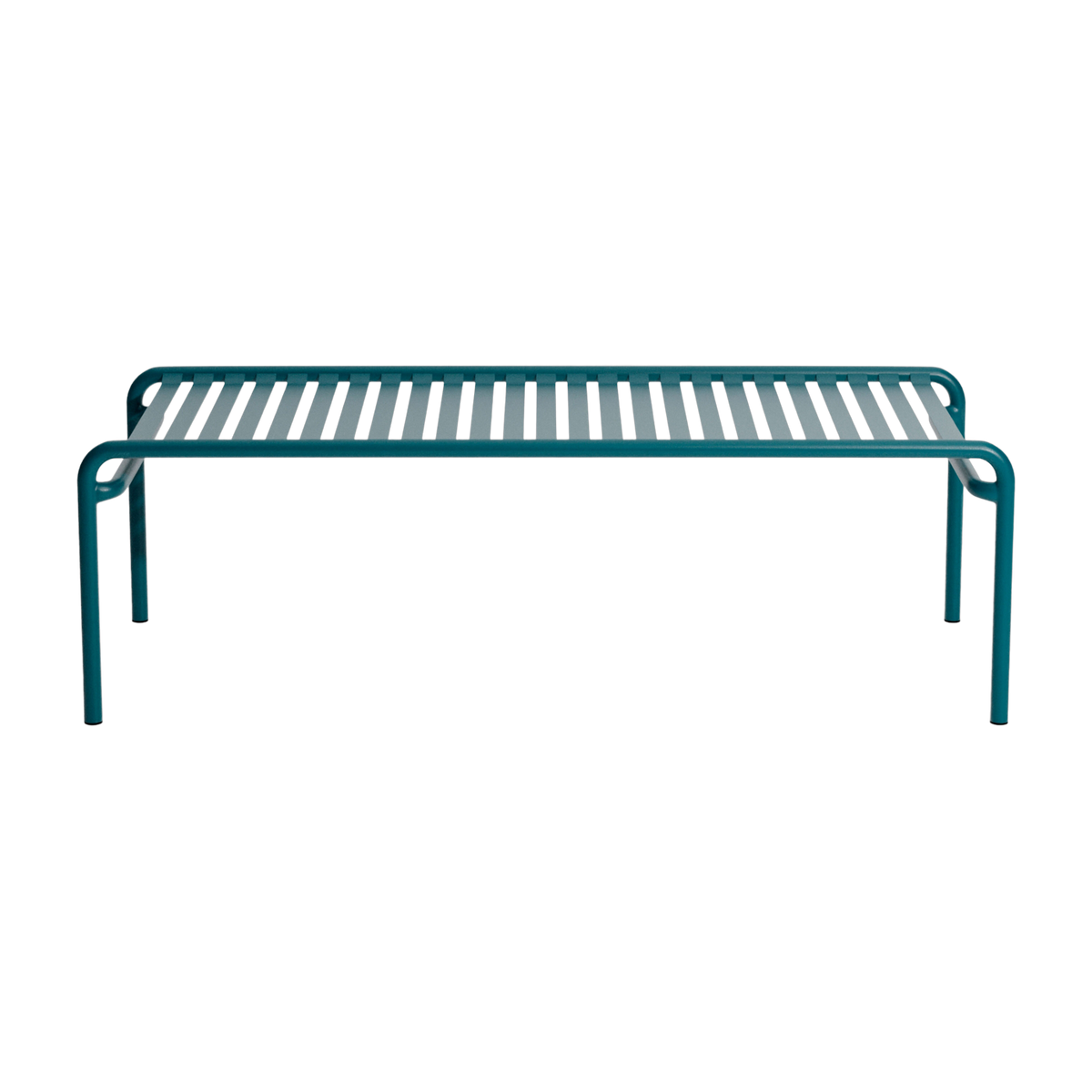 Couchtisch für den Garten aus Aluminium ozeanblau 127x51cm Week end -. Petite friture