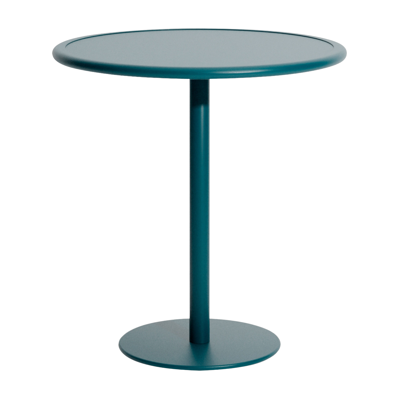 ronde ocean-blue aluminum garden bistro table 75cm Week end - Petite friture