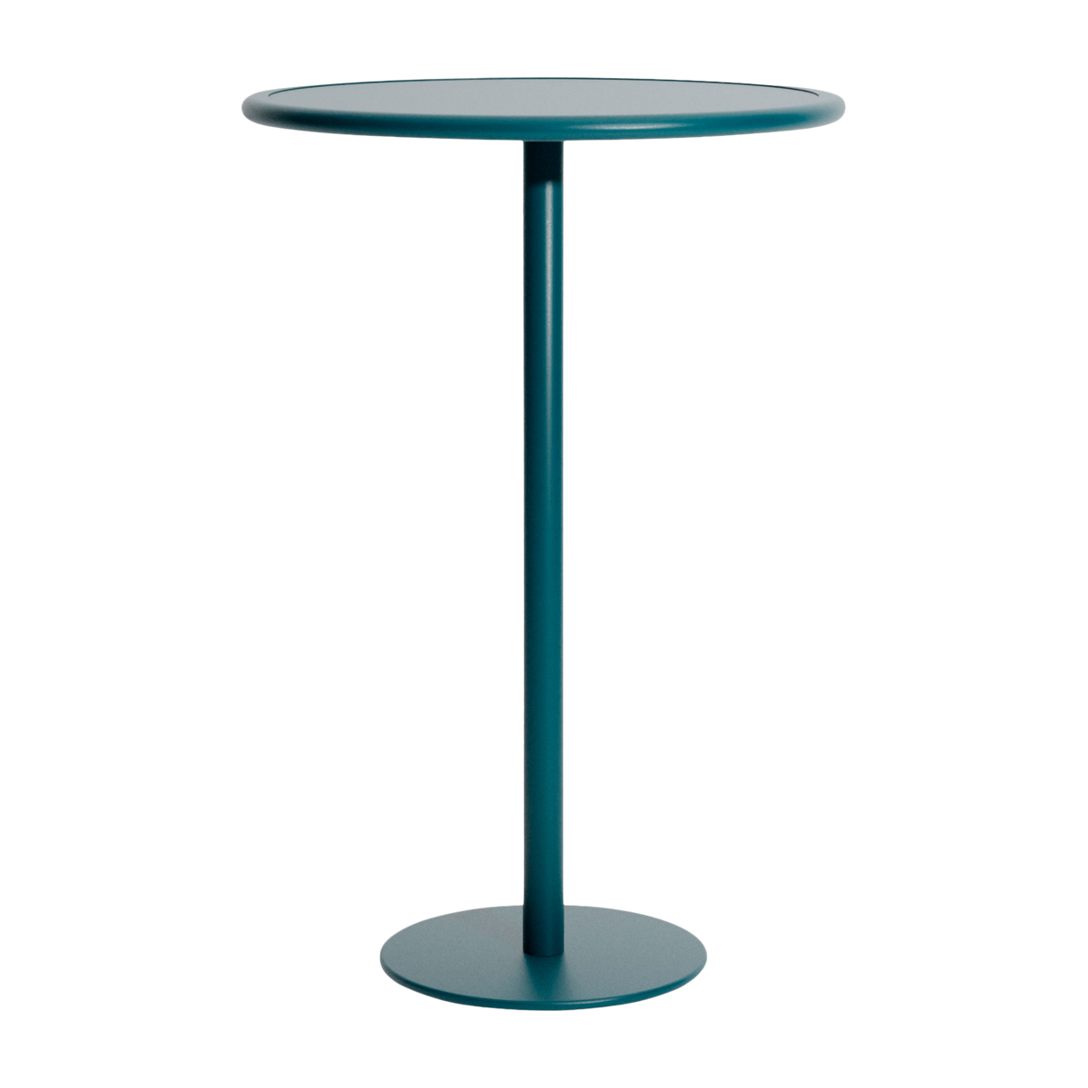 Garten-Bistrotisch ronde aus Aluminium ozeanblau 105cm Week end -. Petite friture