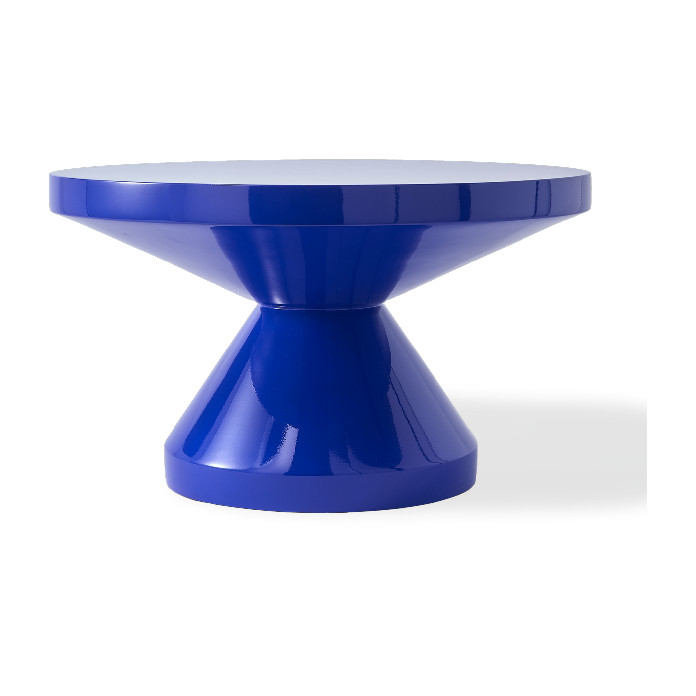 Dark blue lacquered coffee table Zig Zag - Pols Potten