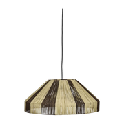 Paralume nero e marrone raphia 54cm Hdrafi - House Doctor