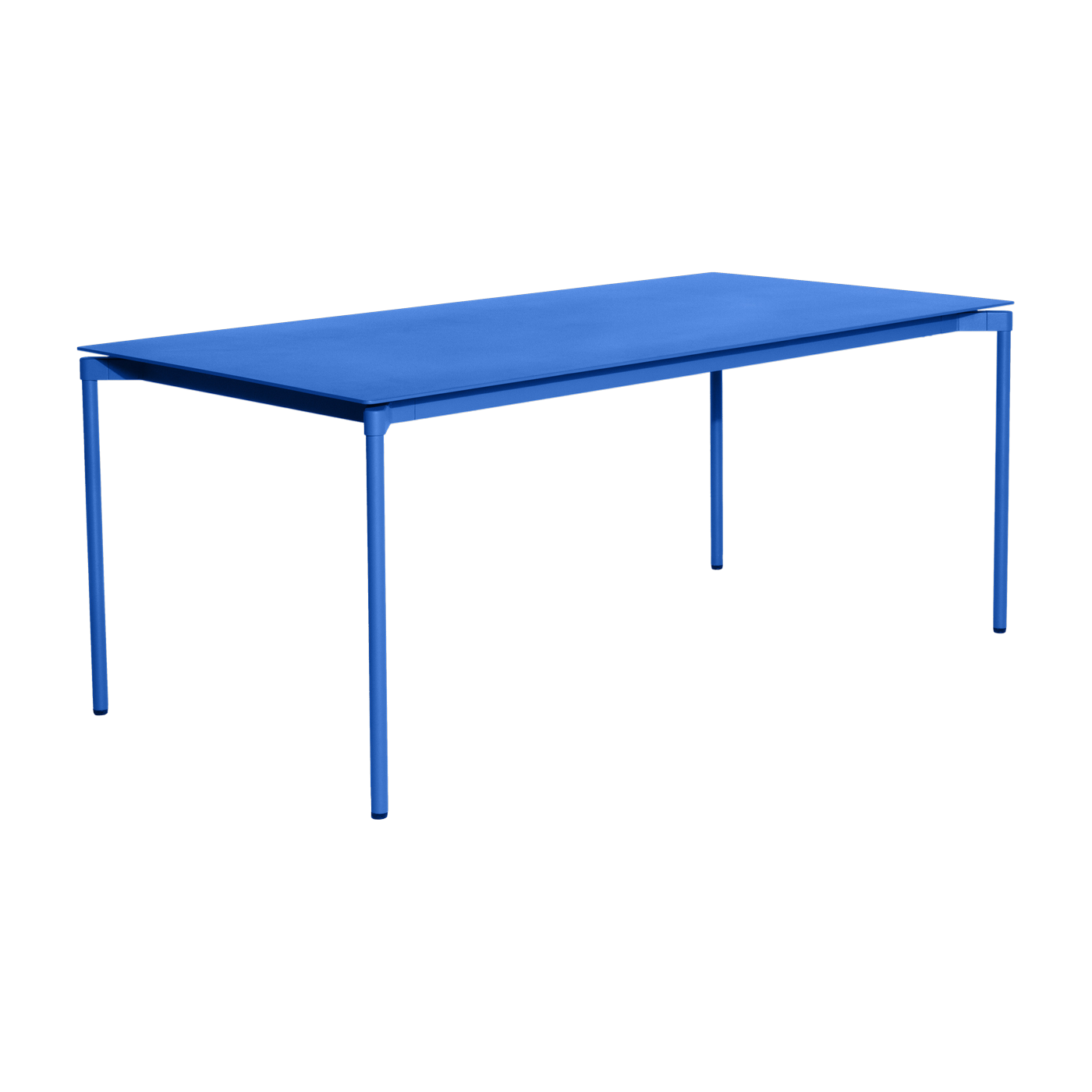 Blue rectangular garden table 90x180cm Fromme - Petite friture