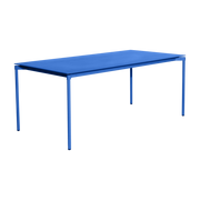 Table de jardin rectangulaire bleu 90x180cm Fromme - Petite friture
