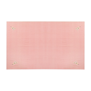 Mantel floral de algodón orgánico rosa 150x255 cm Trippy Flower - Anna + Nina
