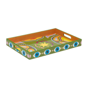 Bandeja de madera mdf estampada multicolor 45x30 cm Lucid Dreams - Anna + Nina