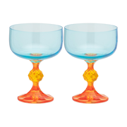 2 copas de cóctel de cristal naranja 12, 5 cm Paradise - Anna + Nina