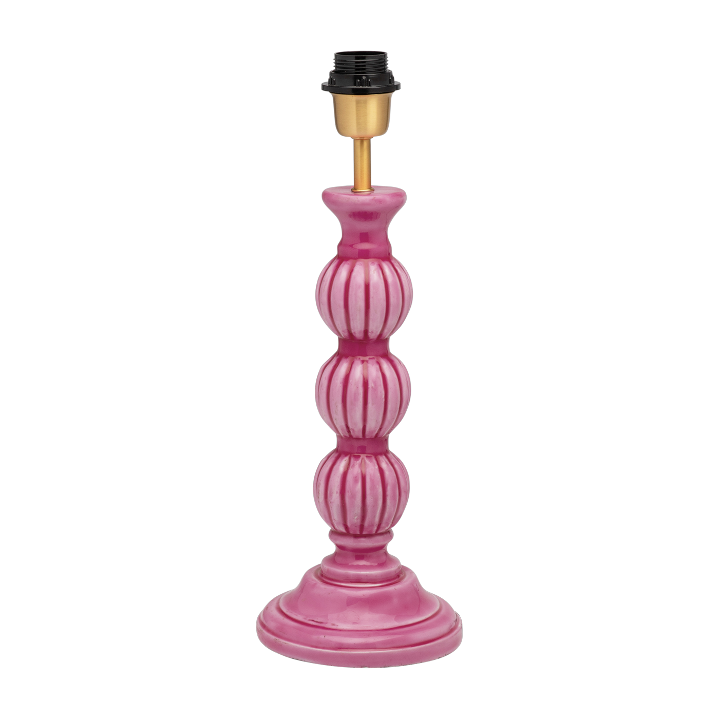 Pied de lampe en bois de manguier rose 15x43 cm Lennon - Anna + Nina