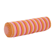 Coussin long en coton rose et orange 23x75 cm Sunset - Anna + Nina