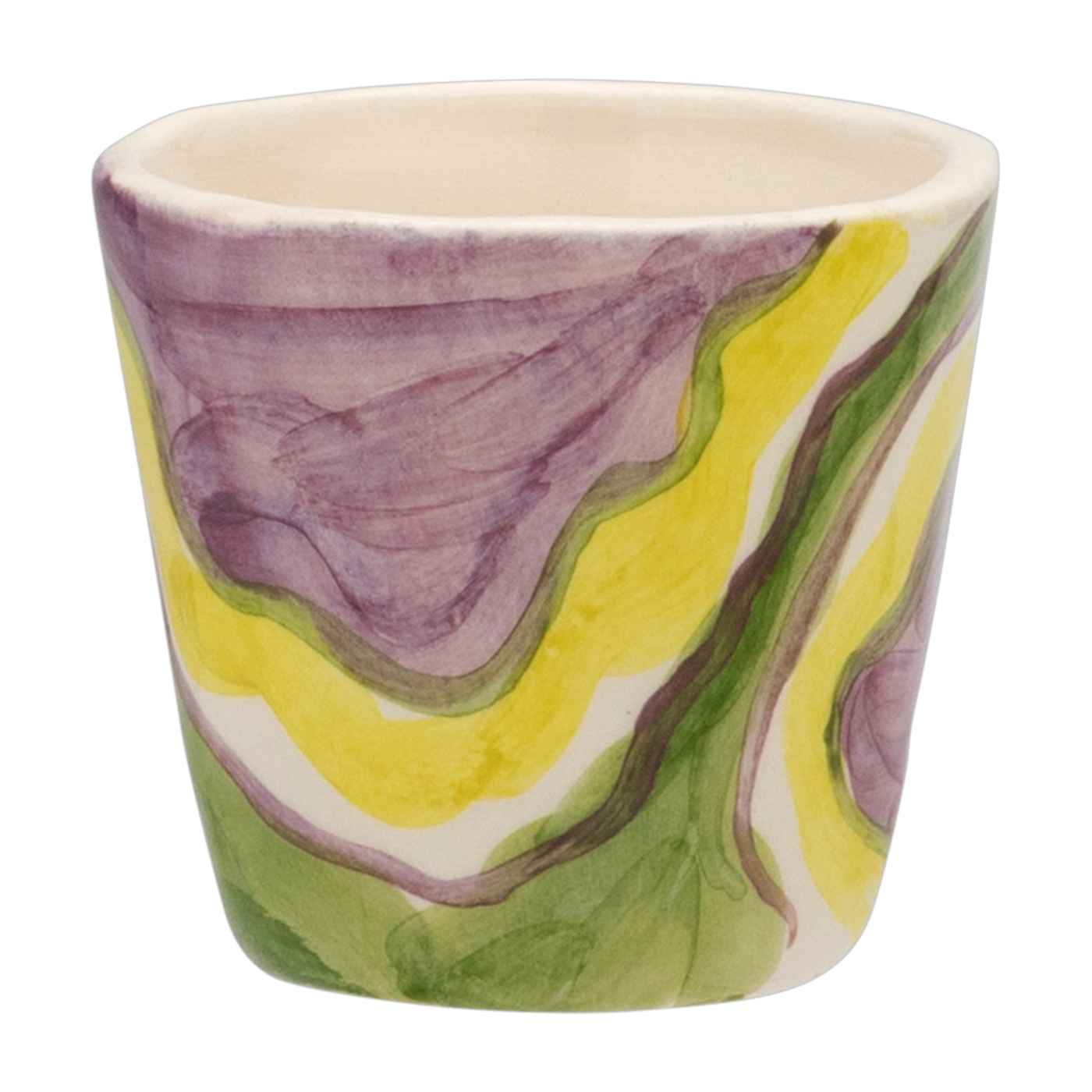 Taza de barro multicolor expresso 6, 5x6, 2 cm Psicodélica - Anna + Nina