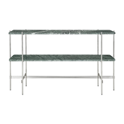 Steel and marbre green console table 120cm TS - Gubi