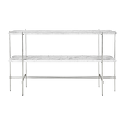 Consola TS en acero y blanco 120cm - marbre Gubi