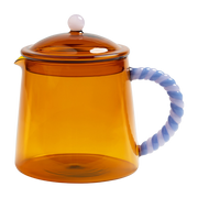 Théière en verre bicolore ambré Duo - &Klevering