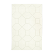 Rectangular white wool rug 300x400cm Entrance - Layered