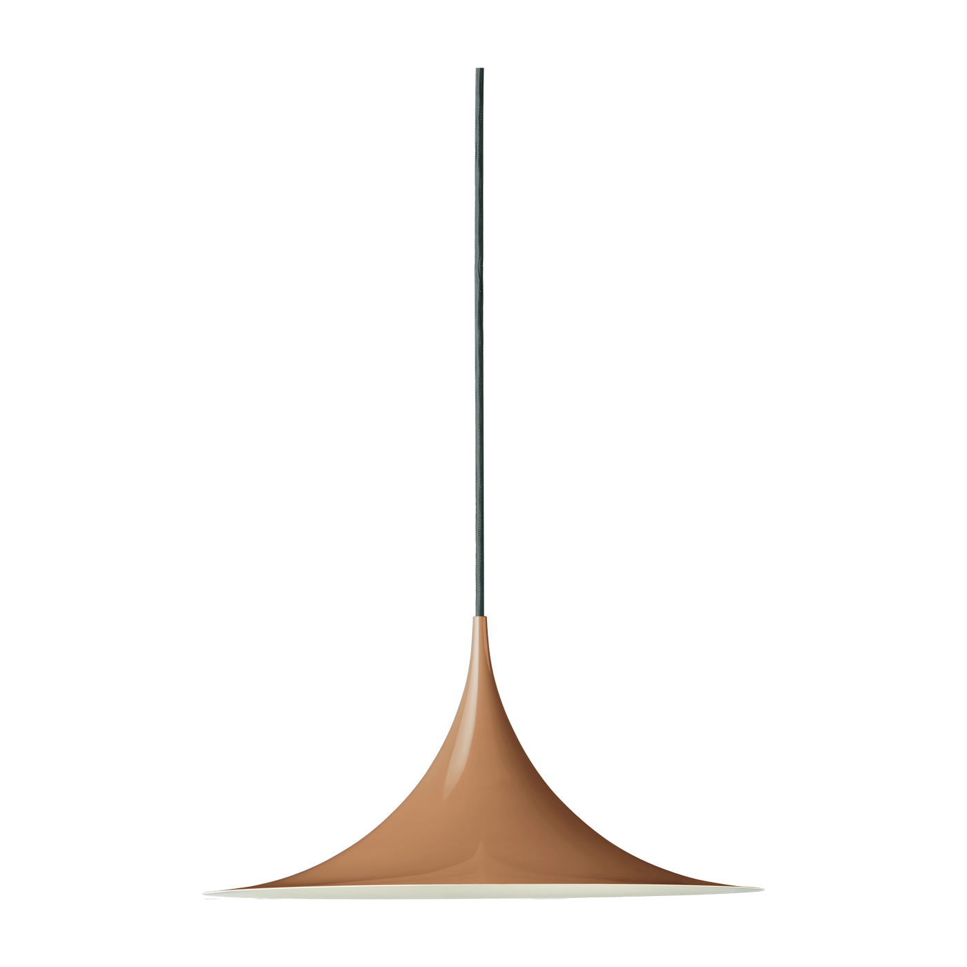 Hängeleuchte aus Metall in leuchtendem Orange 30 cm Semi -. Gubi