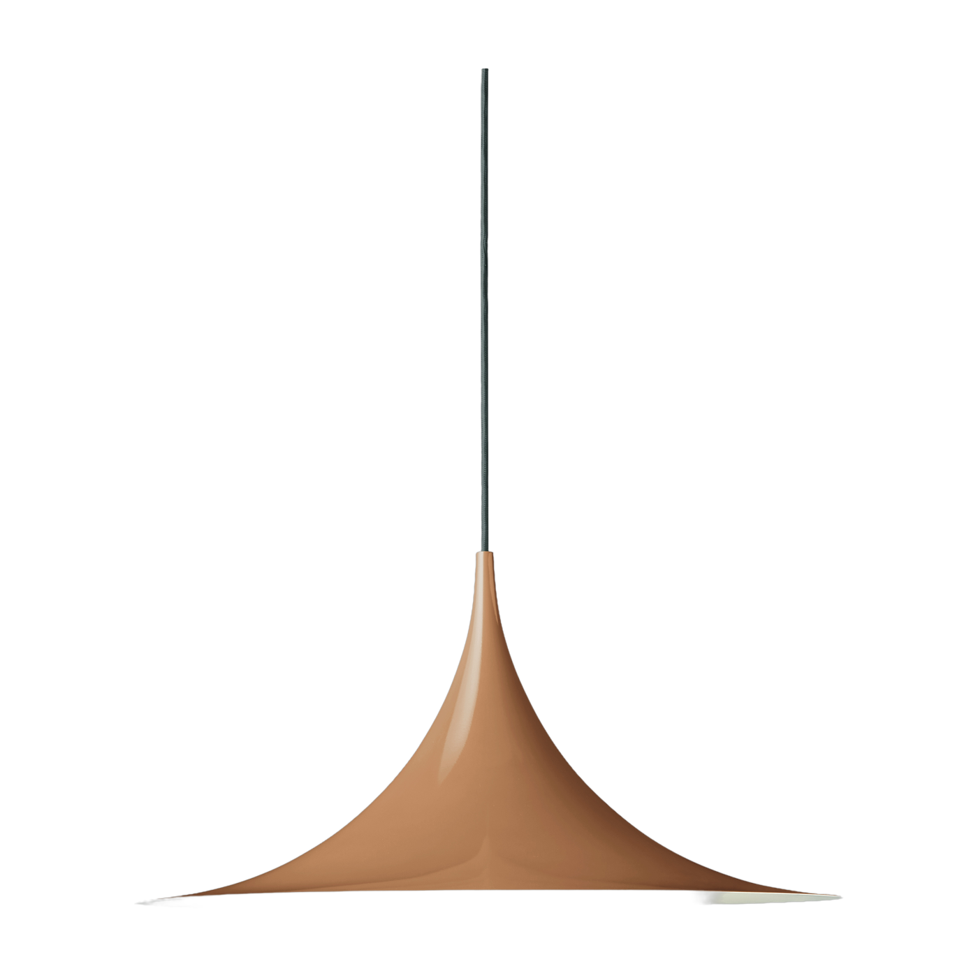 Hängeleuchte aus orangefarbenem Metall brillant 47 cm Semi - - Gubi