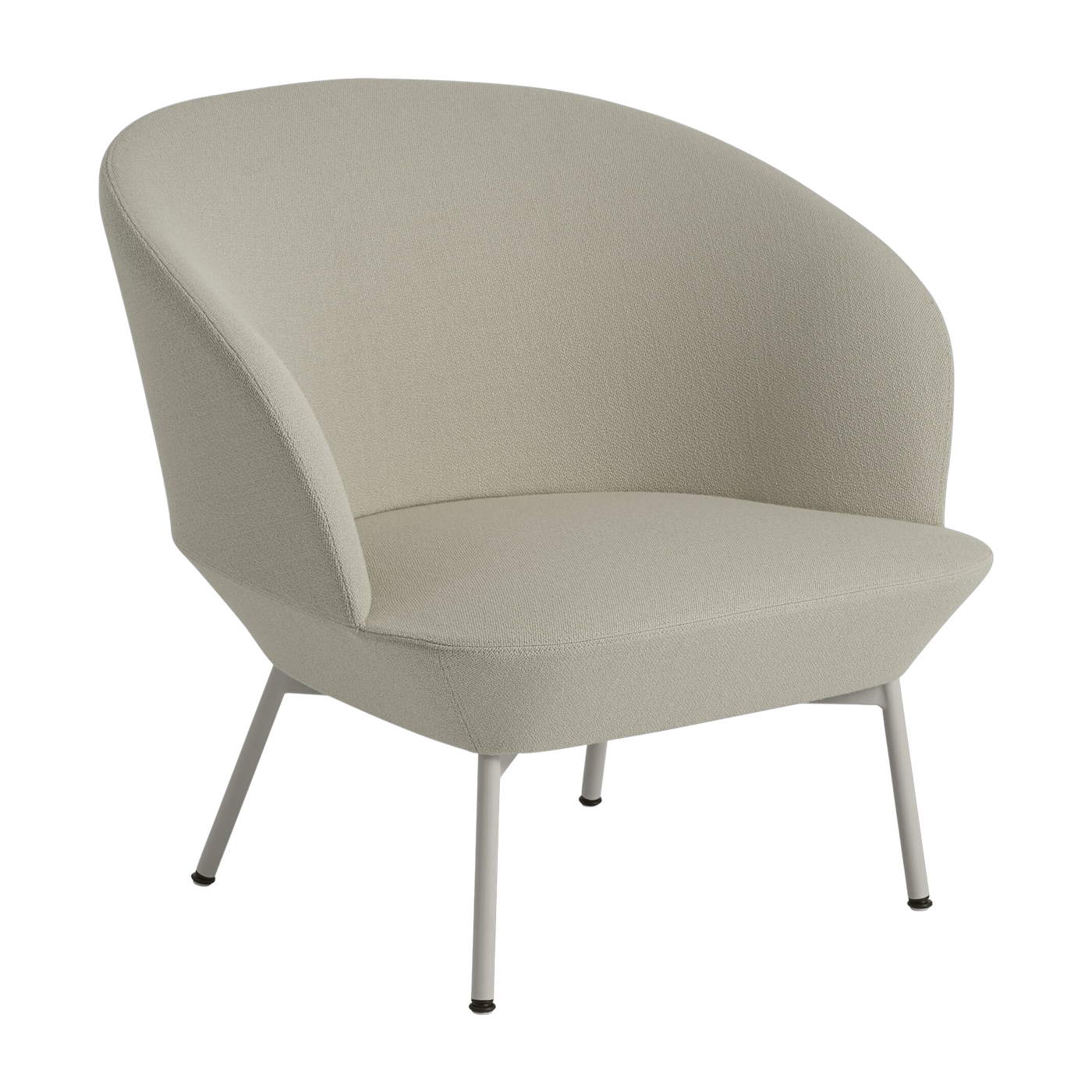 Sessel aus Stoff und Stahlgestell vidar 146 grau 75, 5cm Oslo - - Muuto