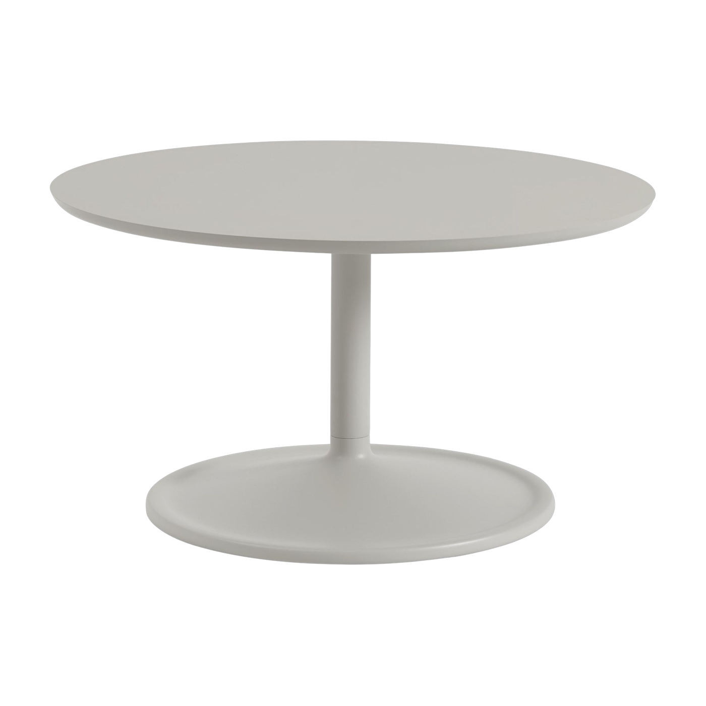 Couchtisch aus Aluminium und Laminat grau 75x42cm Soft - - Muuto