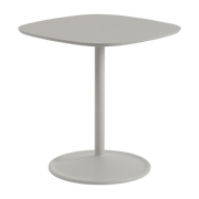 Table à manger en aluminium et linoléum grise 70x73cm Soft Café - Muuto