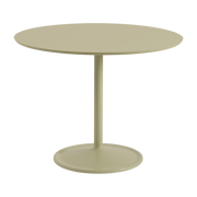 Table à manger en aluminium et stratifié beige vert 95x73cm Soft - Muuto