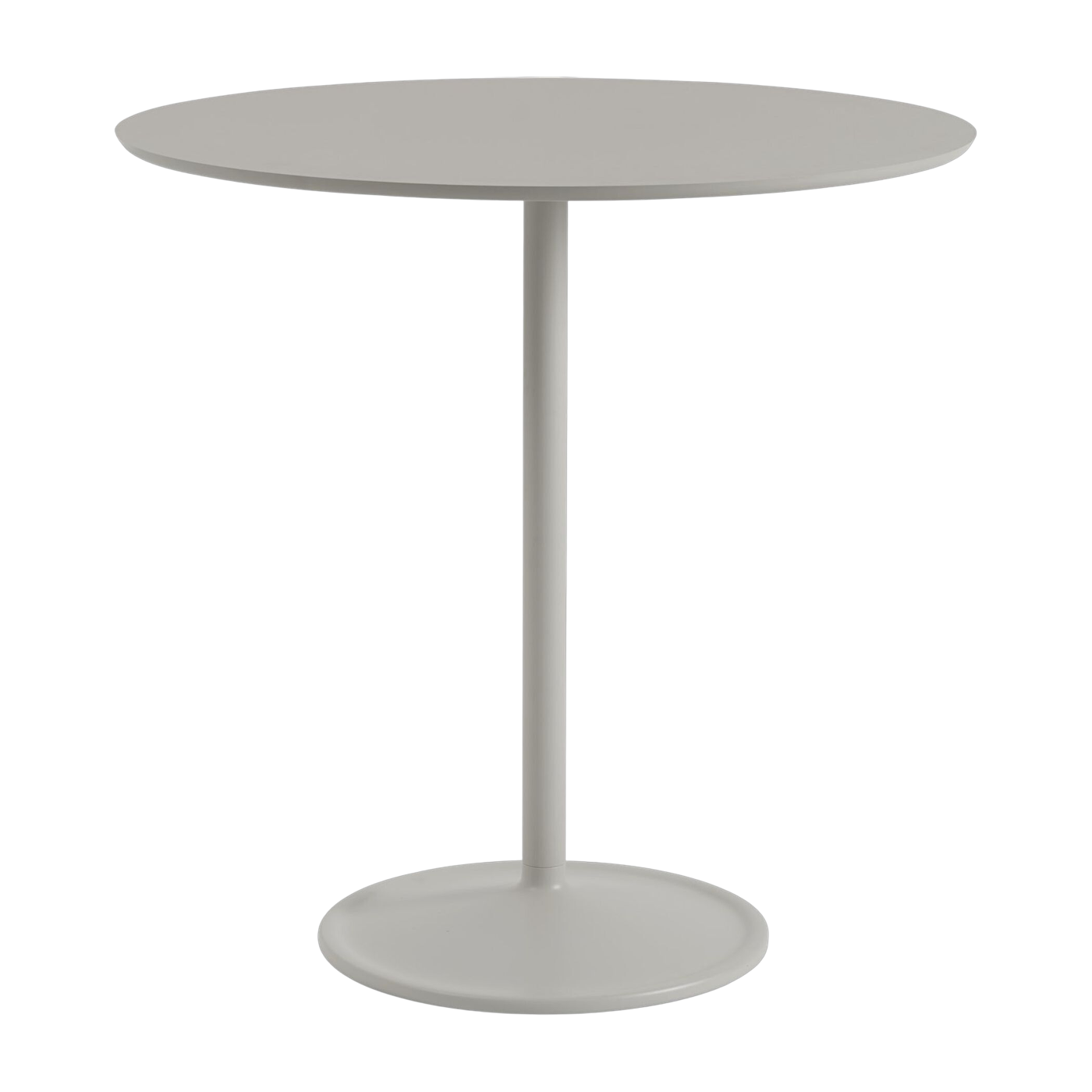 Esstisch aus Aluminium und grauem Laminat 95x95cm Soft - -. Muuto