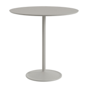 Aluminium and grey laminate dining table 95x95cm Soft - Muuto