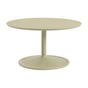 Table basse en aluminium et stratifié beige vert 75x42cm Soft - Muuto