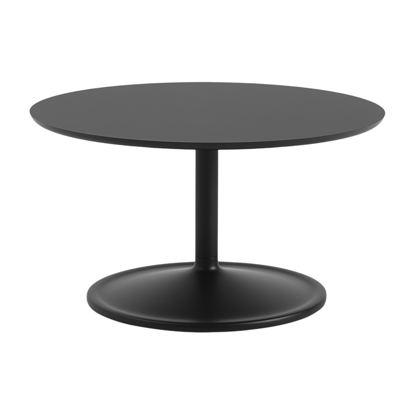 Schwarzer Couchtisch aus Aluminium und Nanolaminat 75x42cm Soft -. Muuto