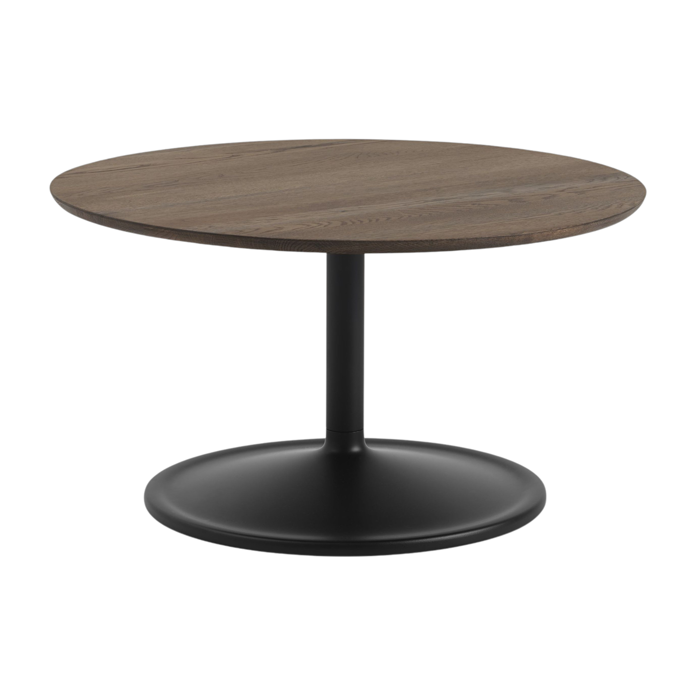 Couchtisch aus Aluminium und dunkel geölter Eiche 75x42cm Soft -. Muuto