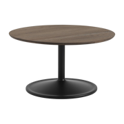 Couchtisch aus Aluminium und dunkel geölter Eiche 75x42cm Soft -. Muuto
