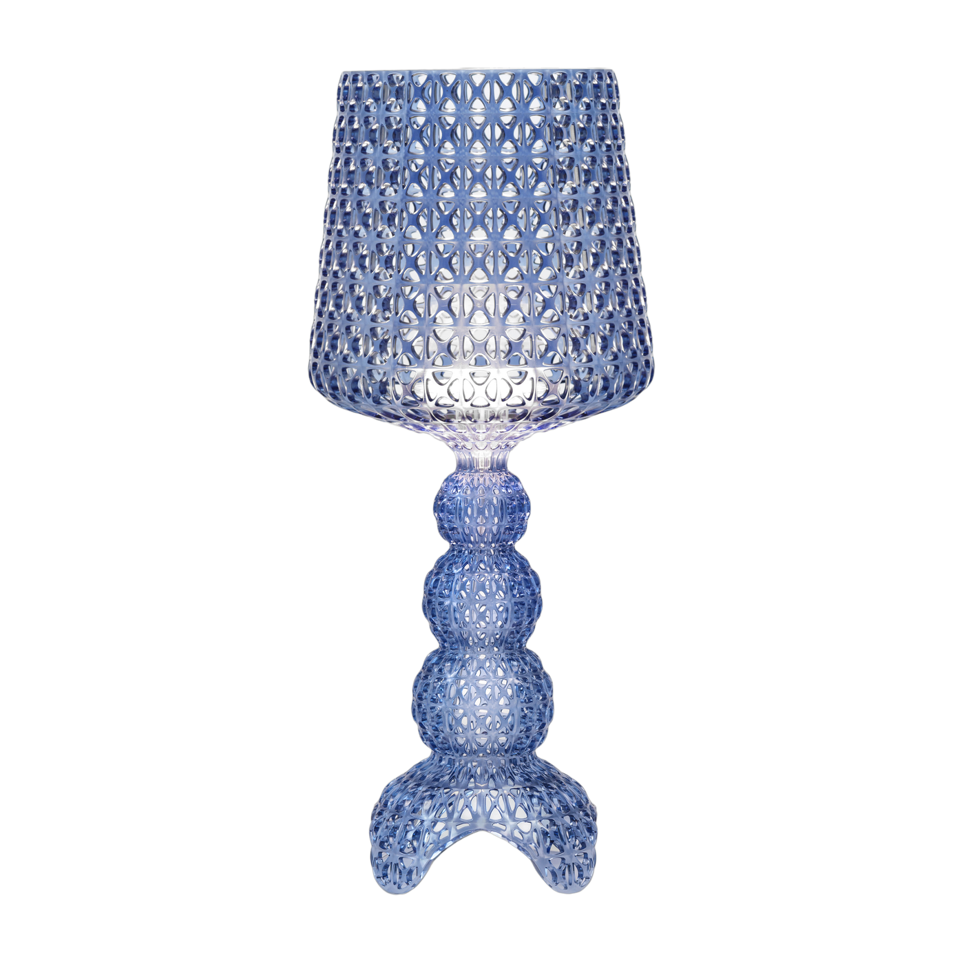 Hellblaue Tischlampe Mini Kabuki -. Kartell