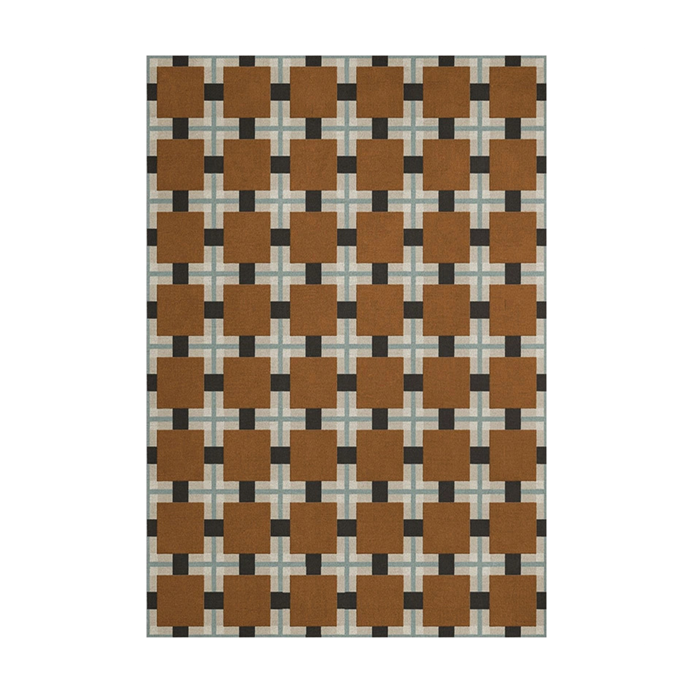 Tapis rectangulaire en laine tufté ocre 200x300cm Evelina Kroon - Layered