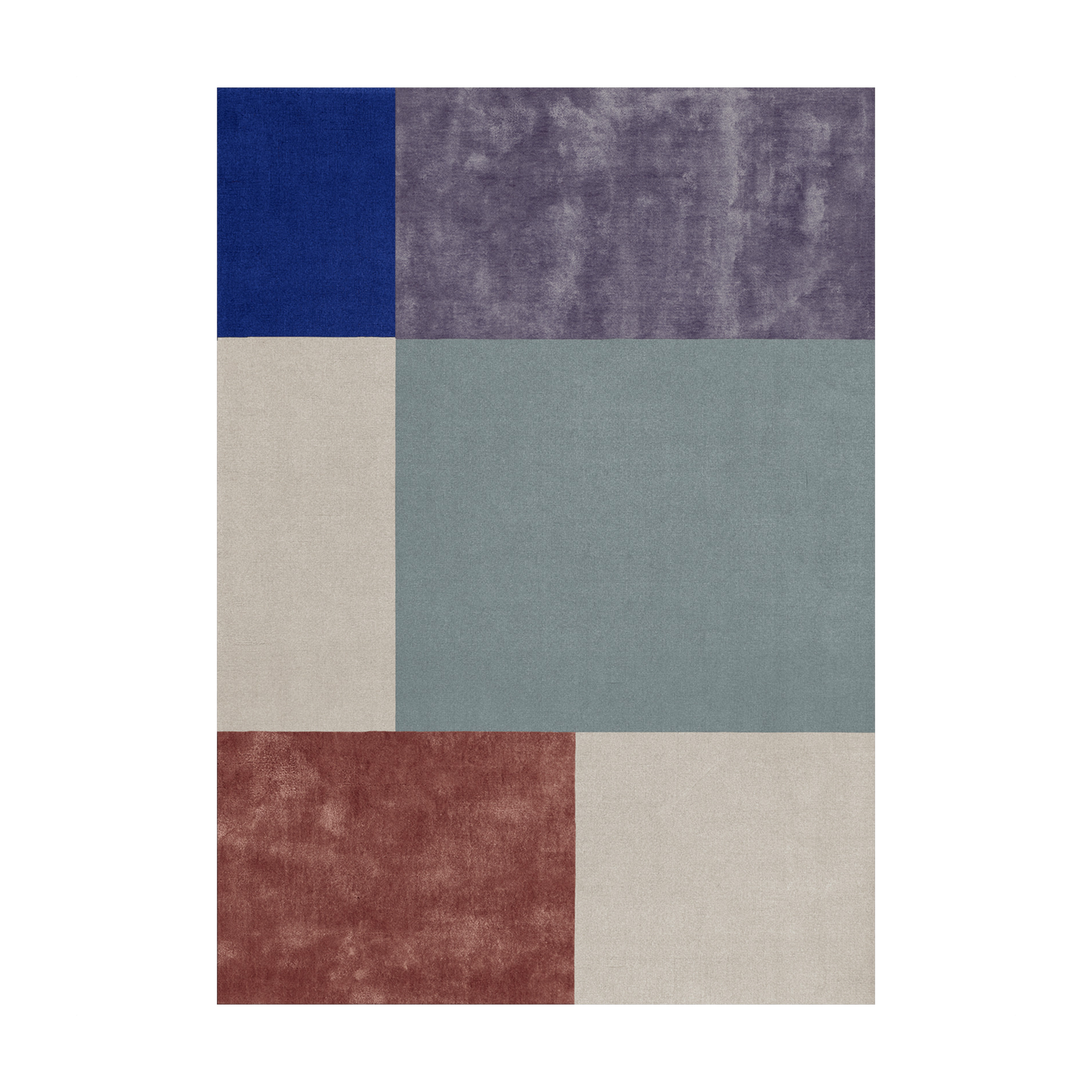 Alfombra rectangular en tejido tufted reciclado 250x350cm Northern Light - Layered