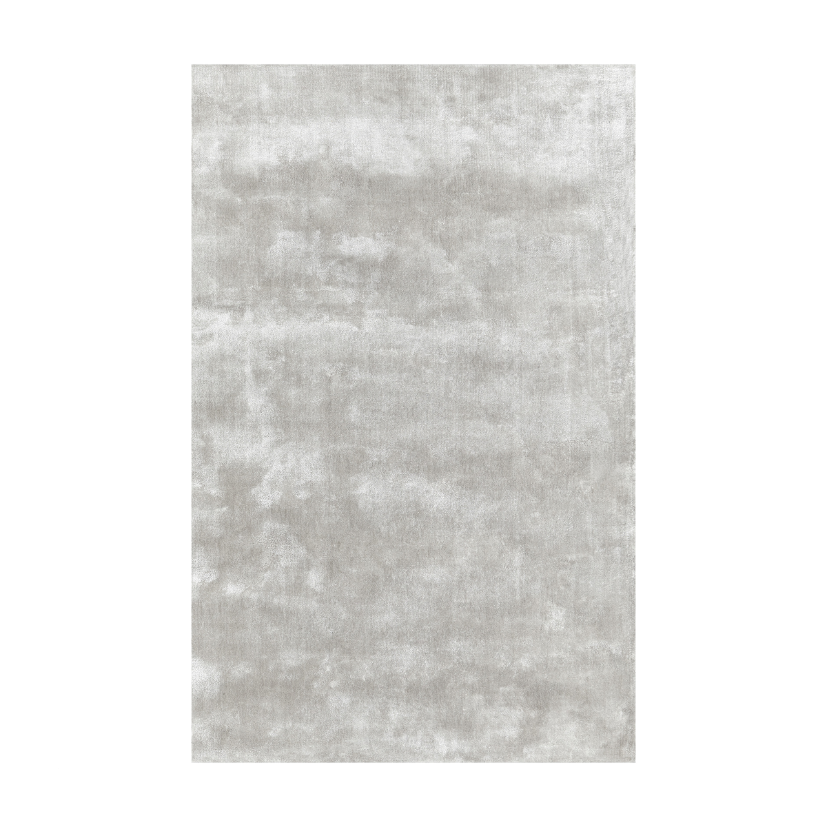 Rectangular viscose rug francis pearl 180x270cm Solid - Layered