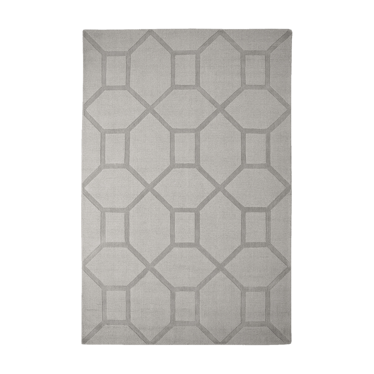 Alfombra rectangular de lana true greige 250x350cm Entrance - Layered