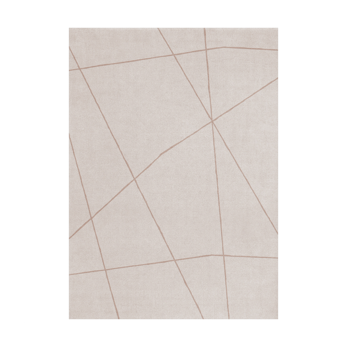 Alfombra rectangular de lana tufted beige 300x400cm Frost - Layered