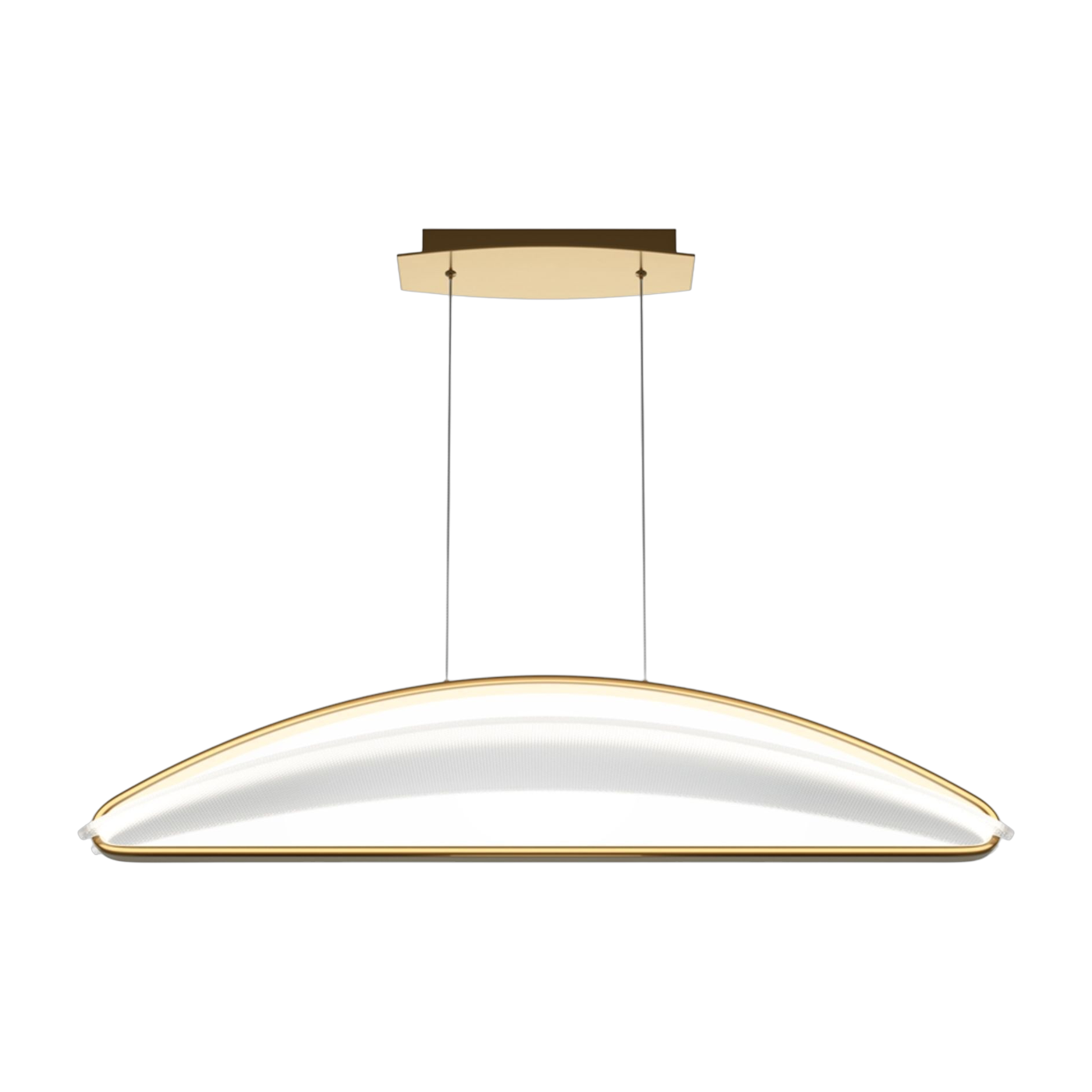 Lámpara colgante de vidrio y latón 21 x 103 cm Breeze - Maytoni