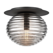 Black metal ceiling light 32x28cm Reels - Maytoni