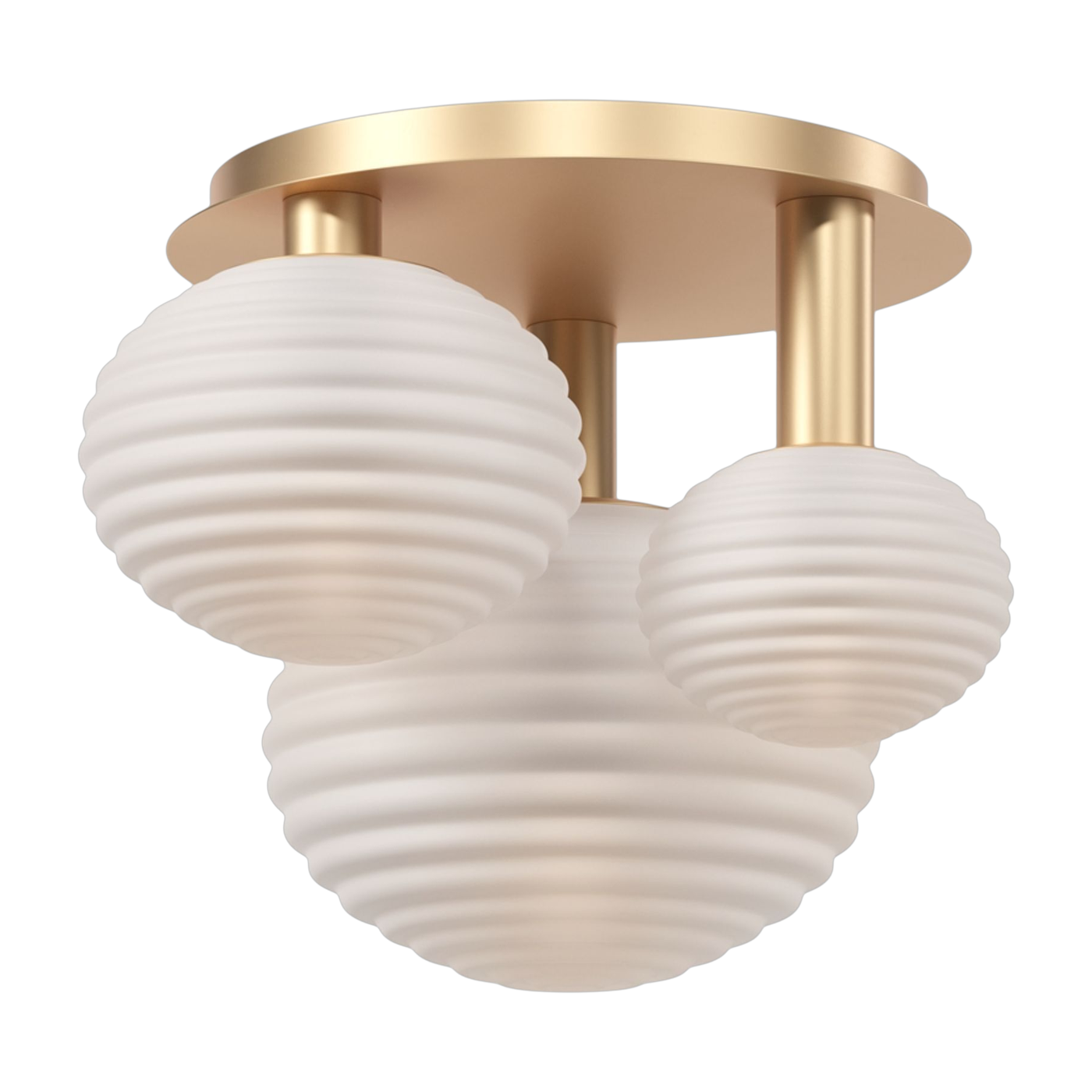 Lámpara de techo de metal dorado 3 bombillas 53,5 x 38,5 cm Reels - Maytoni