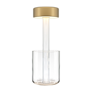 Lampe de table portable en aluminium doré et vase en verre 12x34,8cm AI Collaboration - Maytoni