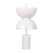 Lampe de table en métal et marbre blanc 46x22cm Kyoto - Maytoni