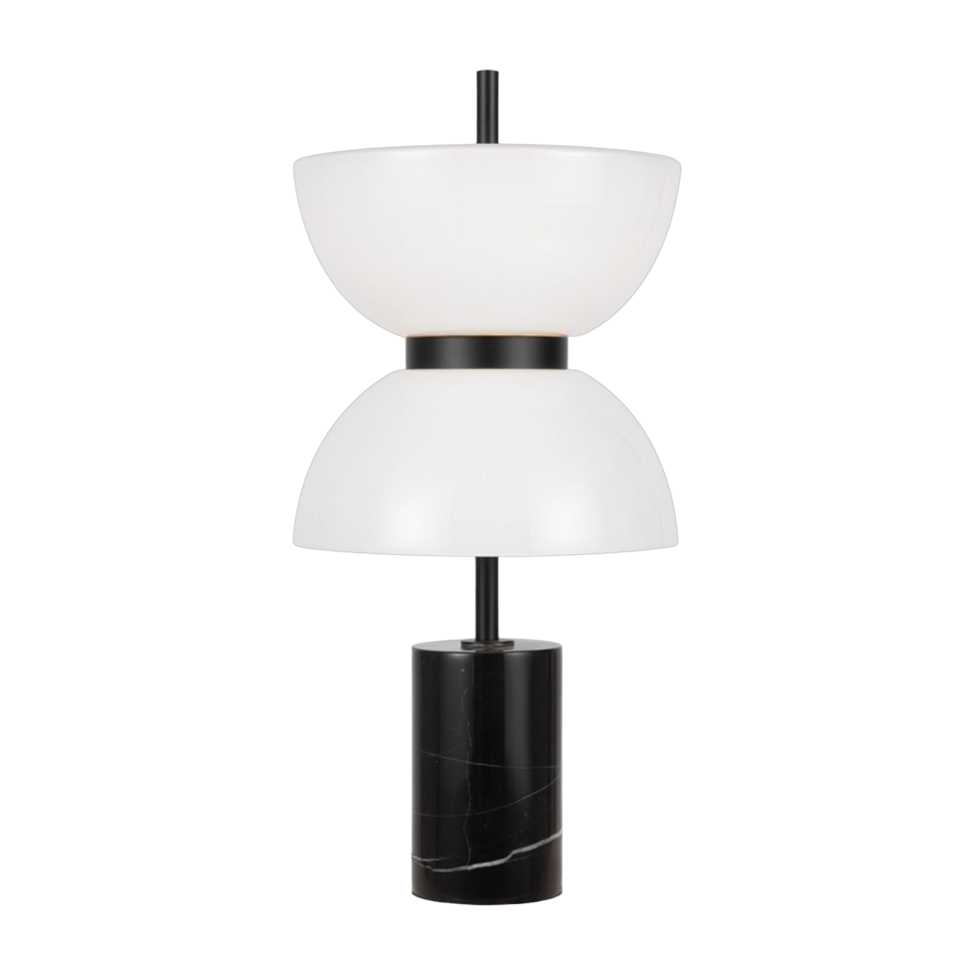 Lampe de table en métal et marbre noir 46x22cm Kyoto - Maytoni