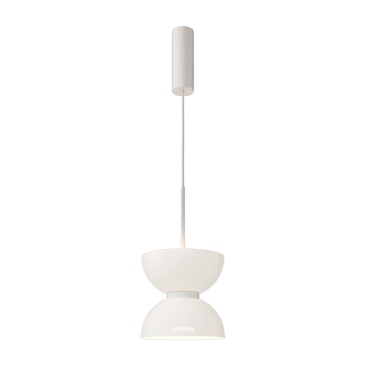 Lámpara colgante de vidrio y metal blanco 22 x 350 cm Kyoto - Maytoni