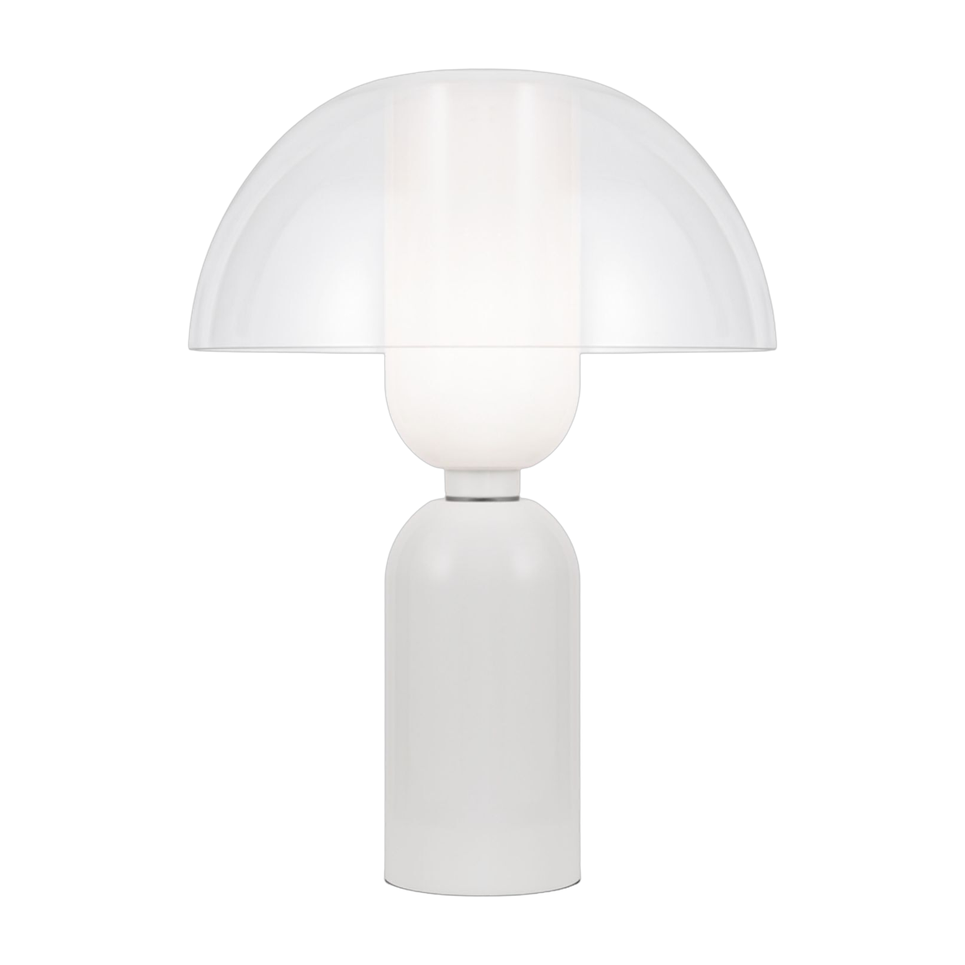Lampada da tavolo in vetro e metallo bianco 24, 5x30 cm Memory - Maytoni
