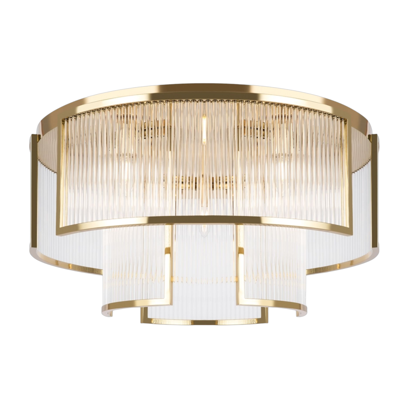 Lámpara de techo de metal dorado 33 x 65 cm Frame - Maytoni