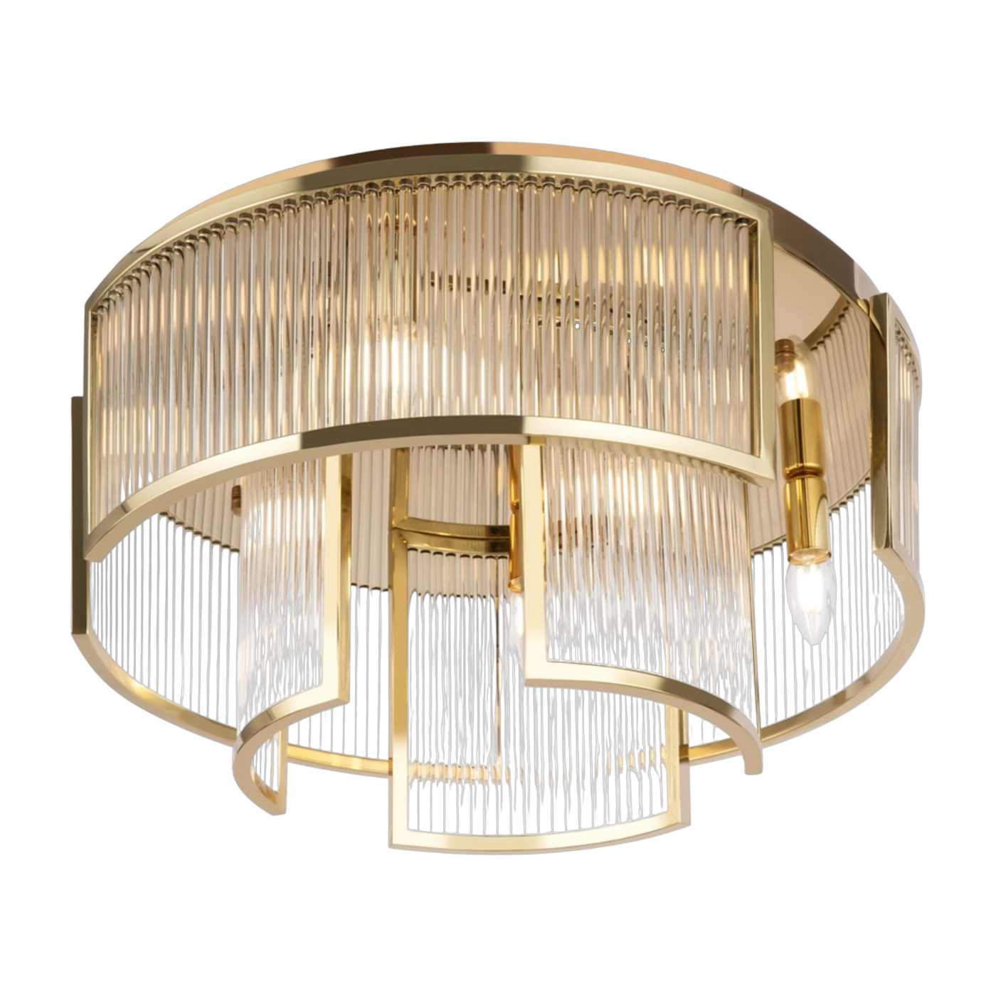 Lámpara de techo de metal dorado 28,2 x 55,4 cm Frame - Maytoni