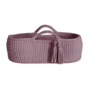 Couffin en crochet rose et matelas Moses - Happy Moses