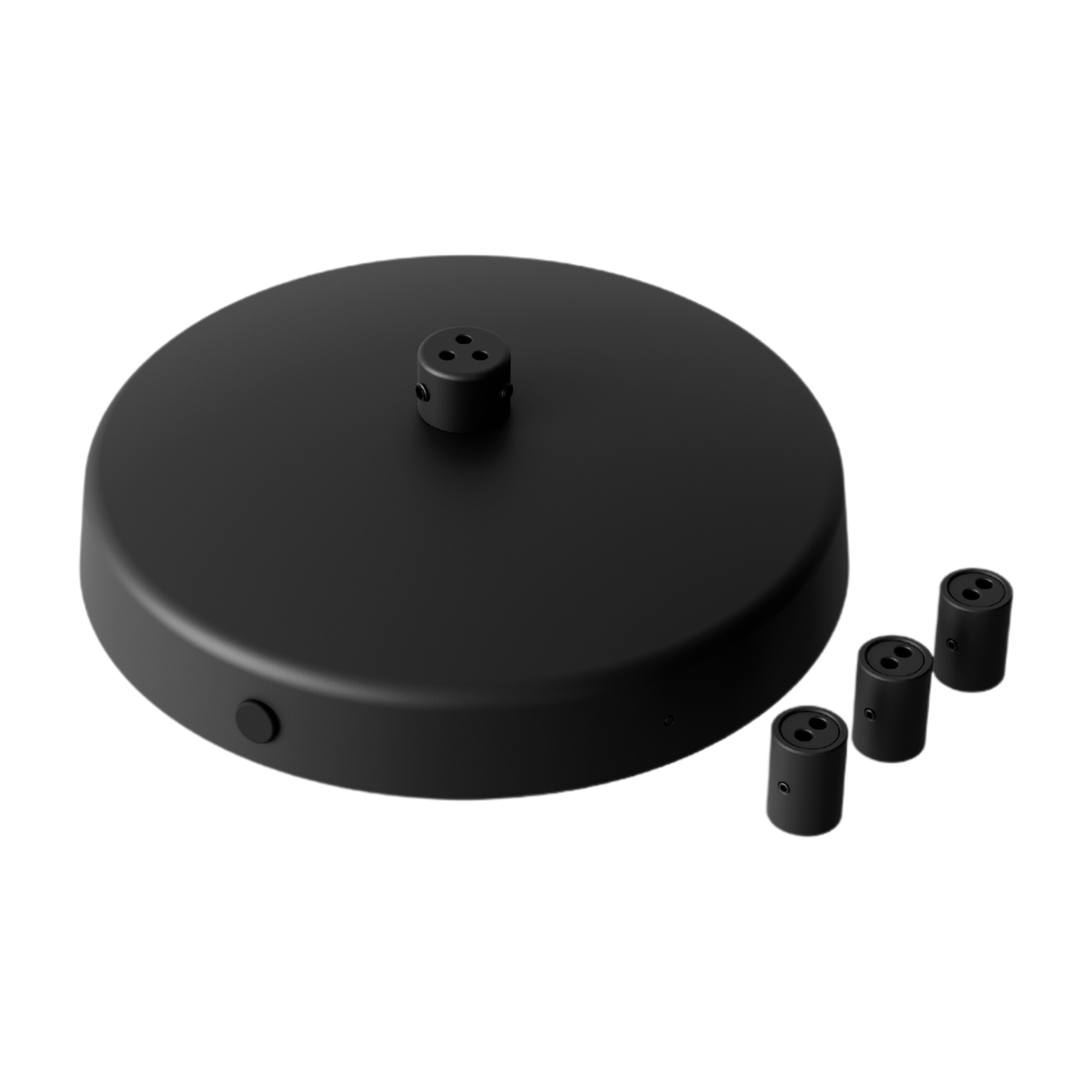 Rosace de plafond en acier noir pour suspension Tense - New works